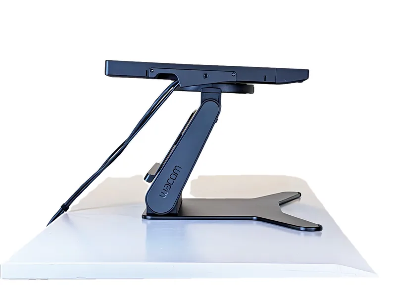 Wacom Cintiq Pro 27 Stand with the arm up and the screen flat