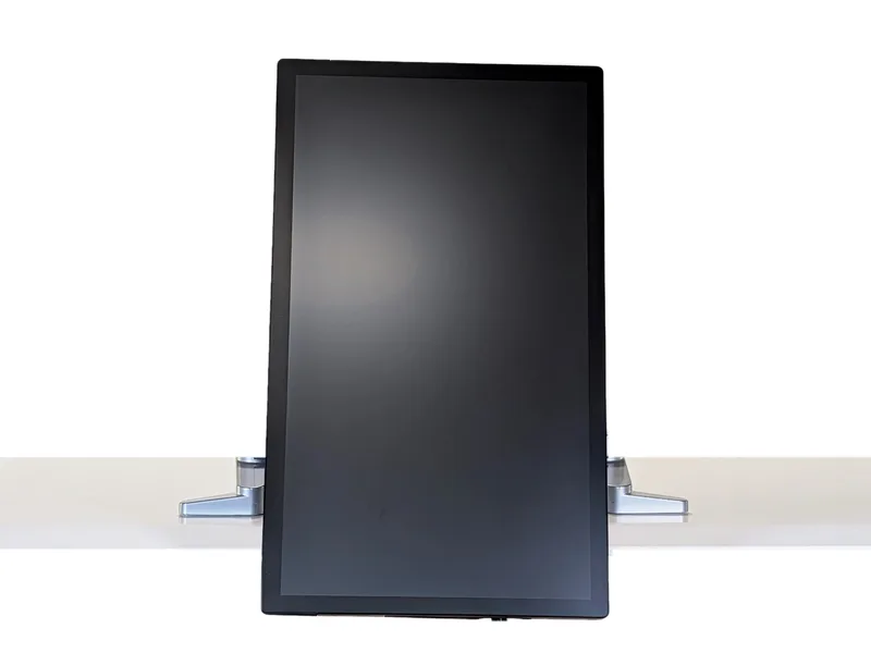 Cintiq Pro 27 on the XOOT_Pro arm, turned to portrait